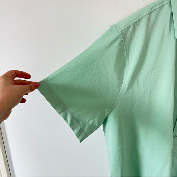 Coofandy NWT Mint Green Short Sleeve Dress Shirt - Picture 5 of 7